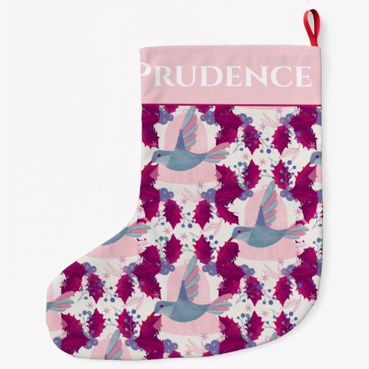 Kerstvakantie Hummingbird Grote Kerstsok (Achterkant)