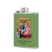 Kerstvakantie Humor Flask Gift Heupfles (Links)