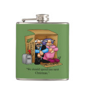 Kerstvakantie Humor Flask Gift Heupfles (Voorkant)