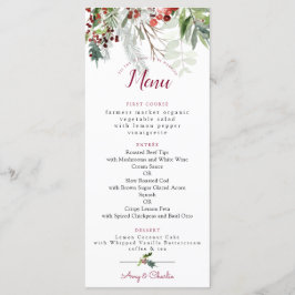 Kerstvakantie, huwelijksmenu 2 menu