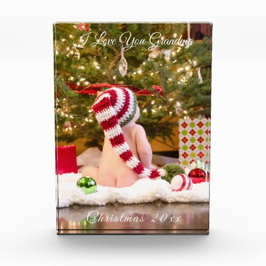 Kerstvakantie Ik hou van oma en opa Fotoblokken (Voorkant)