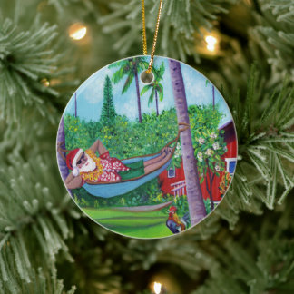 Kerstvakantie in Kauai Mele Kalikimaka Kerstmis Keramisch Ornament