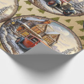 kerstvakantie inpakpapier (Hoek)