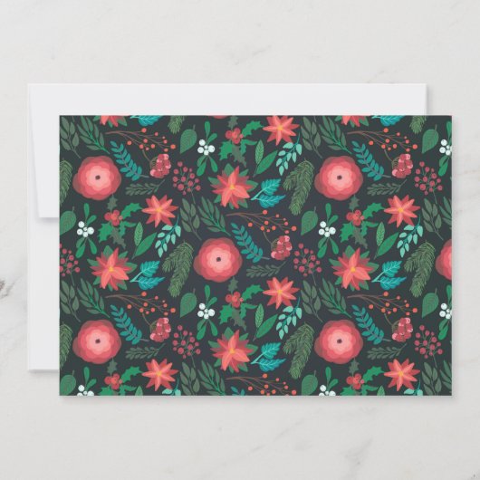 Kerstvakantie is het seizoensfeest kaart (Achterkant)