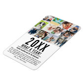 Kerstvakantie Jaaroverzicht 12 Foto Magneet (Linkerzijde)