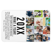 Kerstvakantie Jaaroverzicht 12 Foto Magneet (Horizontaal)