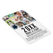 Kerstvakantie Jaaroverzicht 12 Foto Magneet (Rechterzijde)