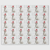 Kerstvakantie Jack Russell Terrier Hondenliefhebbe Cadeaupapier (Vlak)