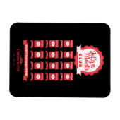 kerstvakantie | Jelly van de Month Club Magneet (Horizontaal)