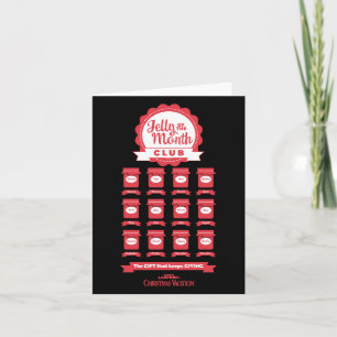 kerstvakantie Jelly van de Month Club Notitiekaartje