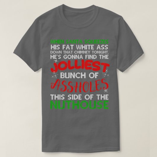 Kerstvakantie Jolllllllelijkste bunch lelijke Kers T-shirt (Design voorkant)