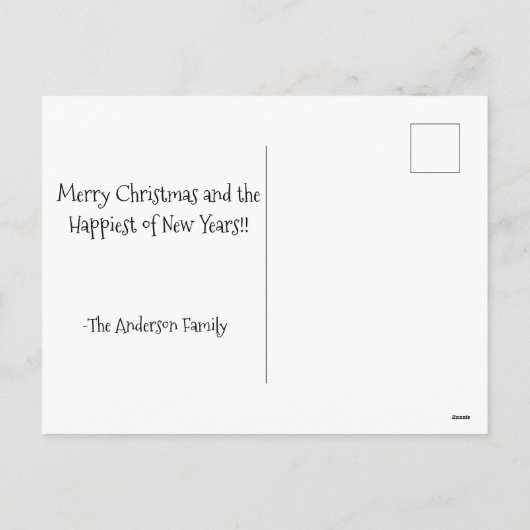 Kerstvakantie Joy Dragon Feestdagenkaart (Achterkant)