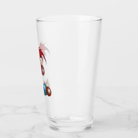 Kerstvakantie Joy Dragon Glas (Links)