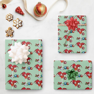 Kerstvakantie Joy Dragon Inpakpapier Vel