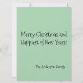 Kerstvakantie Joy Dragon Kaart (Achterkant)