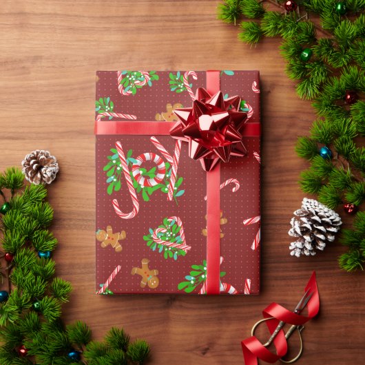 Kerstvakantie Joy inpakpapier (Feestdagen Geschenken)