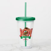 kerstvakantie | Joy to the Squirrel Acryl Drinkbeker (Voorkant)