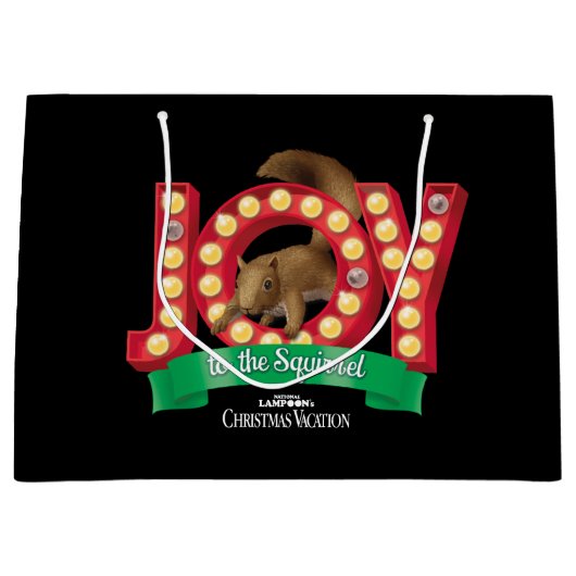 kerstvakantie | Joy to the Squirrel Groot Cadeauzakje (Voorkant)