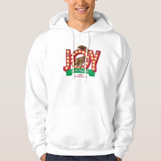 kerstvakantie | Joy to the Squirrel Hoodie (Voorkant)