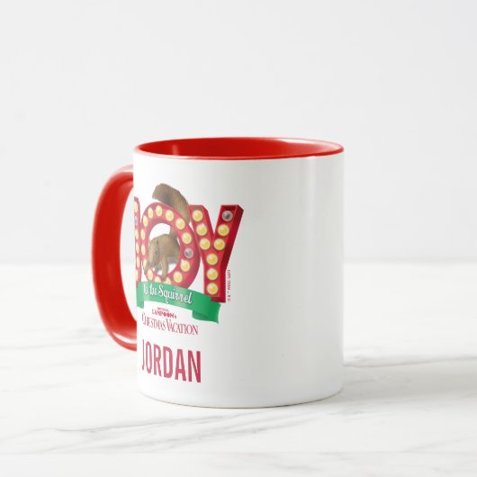 kerstvakantie | Joy to the Squirrel Mok (Voorkant links)