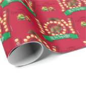 kerstvakantie | Joy to the Squirrel Pattern Cadeaupapier (Rol Hoek)