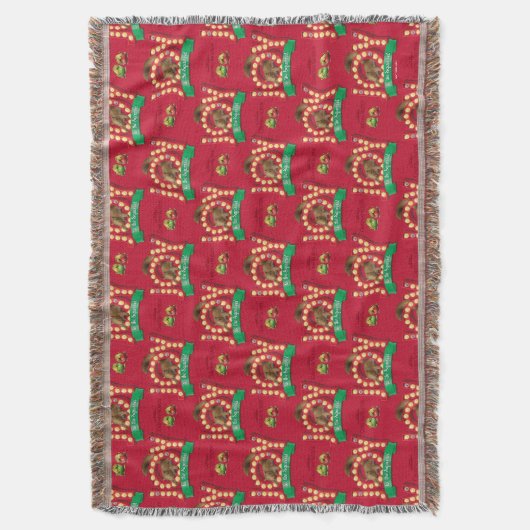 kerstvakantie | Joy to the Squirrel Pattern Deken (Voorkant Verticaal)