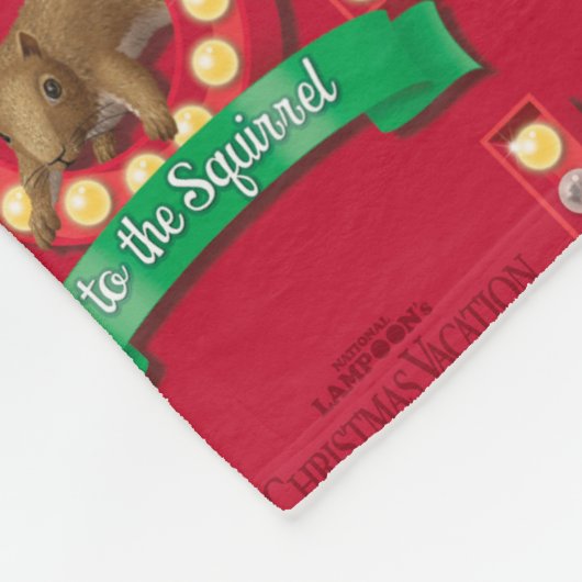 kerstvakantie | Joy to the Squirrel Pattern Fleece Deken (Hoek)