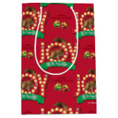kerstvakantie | Joy to the Squirrel Pattern Medium Cadeauzakje (Voorkant)