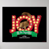 kerstvakantie | Joy to the Squirrel Poster (Voorkant)