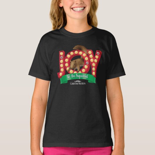 kerstvakantie | Joy to the Squirrel T-shirt (Voorkant)
