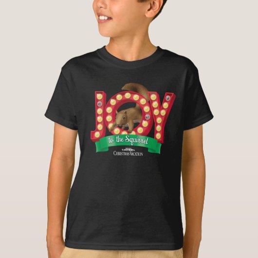 kerstvakantie | Joy to the Squirrel T-shirt (Voorkant)