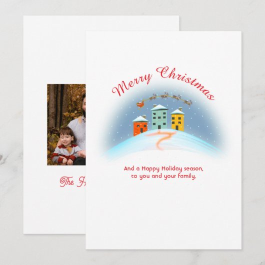 Kerstvakantie Kaart 2024 (Voorkant / Achterkant)