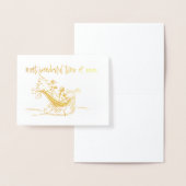 KERSTVAKANTIE Kaart Gold (Display)