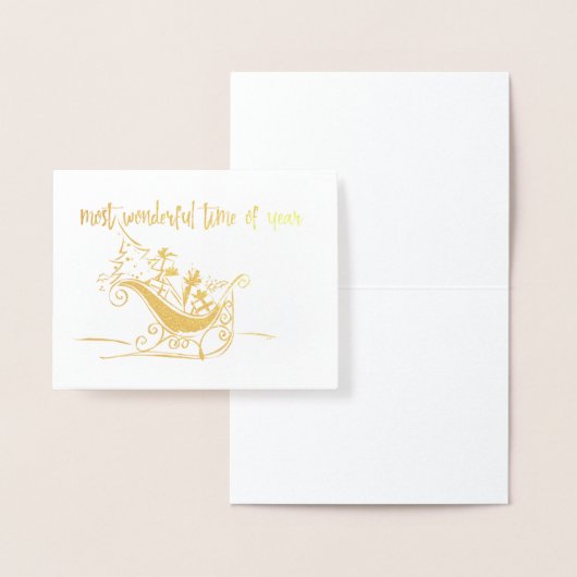 KERSTVAKANTIE Kaart Gold (Display)