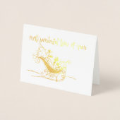 KERSTVAKANTIE Kaart Gold (Voorkant)