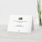 Kerstvakantie Kaart - Greenwich, Londen (Achterkant)