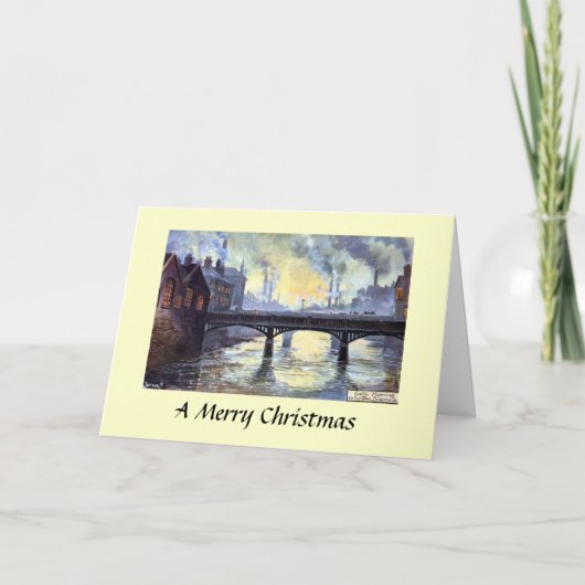 Kerstvakantie Kaart - Sheffield, Yorkshire (Voorkant)