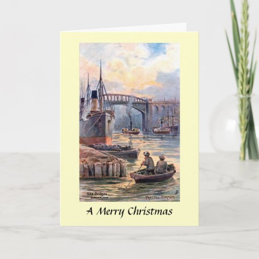 Kerstvakantie Kaart - The Bridges, Sunderland (Voorkant)