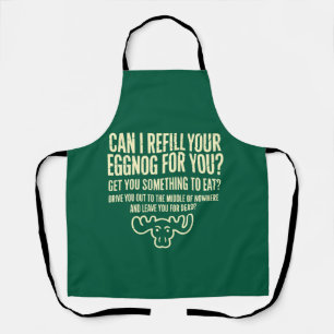 Kerstvakantie Kan ik je eggnog bijvullen voor je Schort