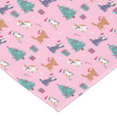 Kerstvakantie Katten en bomen vakantiepatroon Korte Tafelloper (Hoek)