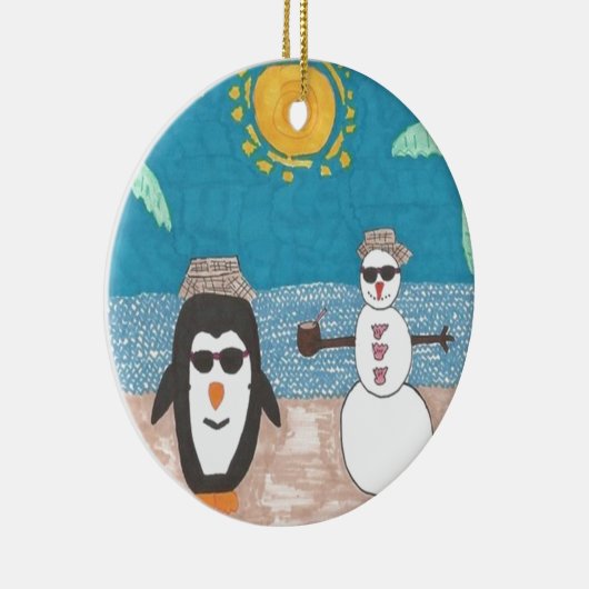 kerstvakantie keramisch ornament (Rechts)