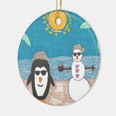 kerstvakantie keramisch ornament (Links)