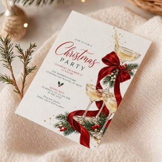 Kerstvakantie Kerstcocktailfeest Kaart