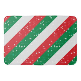 Kerstvakantie Kerstfeest Feestvreugde rood wit gro Badmat