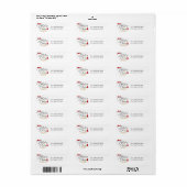 Kerstvakantie Kerstgroet Etiket (Full Sheet)