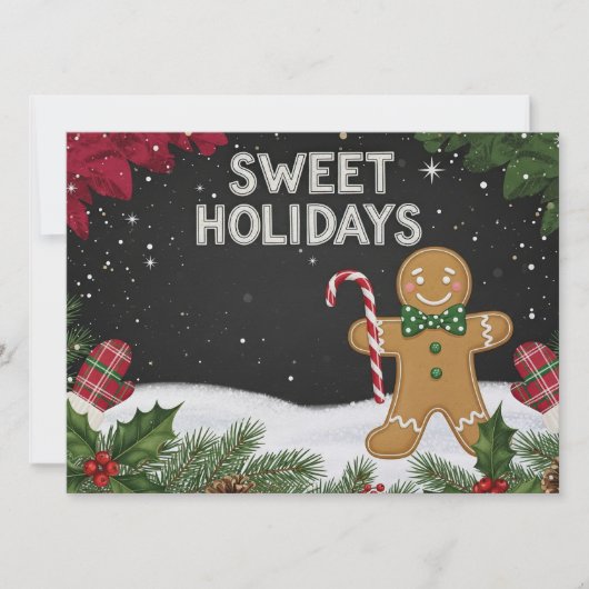 Kerstvakantie kerstgroet kaart (Voorkant)