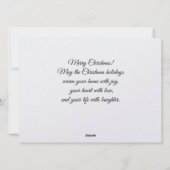 Kerstvakantie kerstgroet kaart (Achterkant)