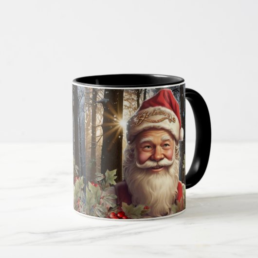  kerstvakantie kerstman mok (Voorkant rechts)