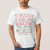 kerstvakantie, kerstmis, marsmankerst, kap L T-shirt (Voorkant)