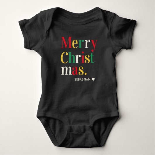 Kerstvakantie Kerstmis Romper (Voorkant)